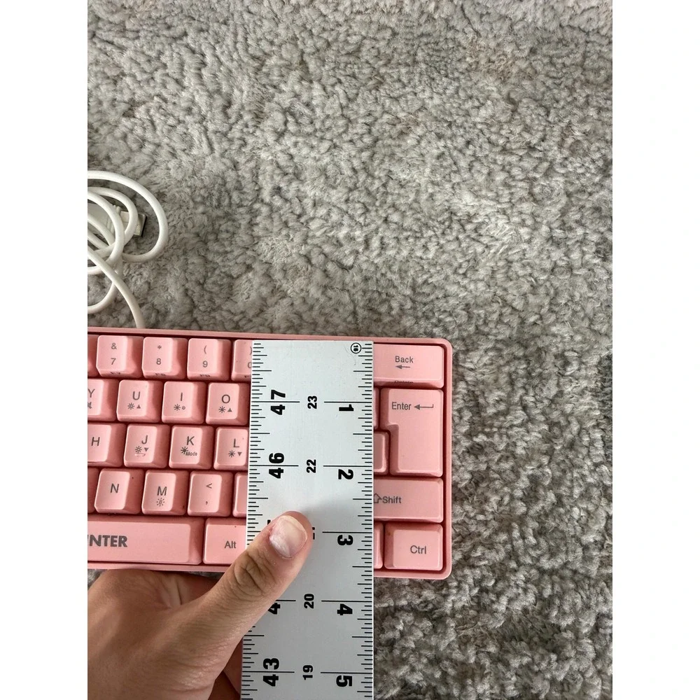 Kolmax Hunter K061 60% RGB Gaming Keyboard Pink